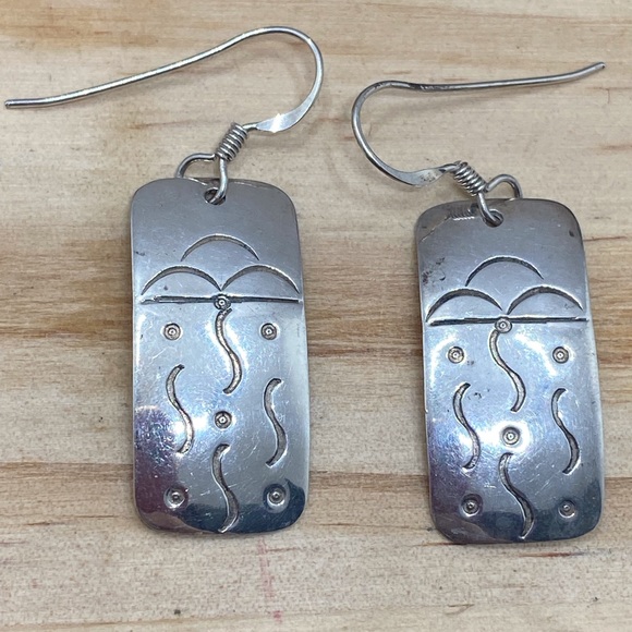 Denetchee Jewelry - Denetchee navajo vintage southwest native American 925 sterling silver earrings
